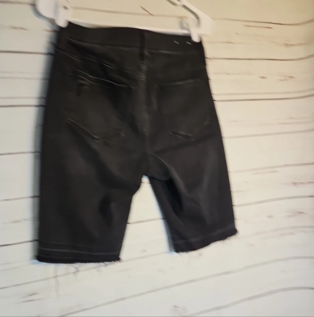 LuLaRoe Denim Bermuda‎ Shorts Women Size 28 Black Gray